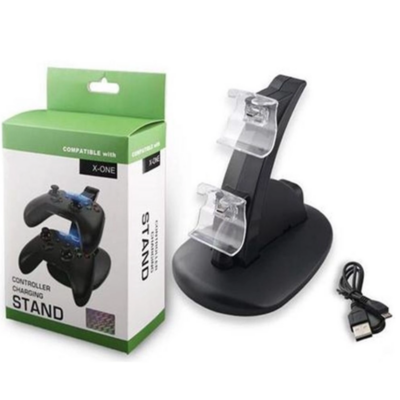 Suporte Carregador Duplo Para Controle Manete Xbox One
