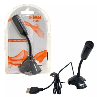 Microfone De Mesa Usb Para Notebook Lelong Le-917