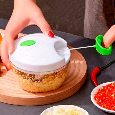 Processador de Alimentos Premium Manual 3 Lâminas Inox