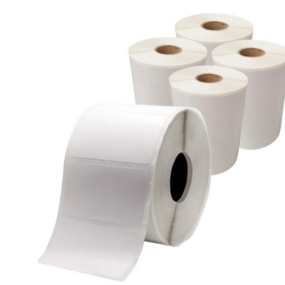 5 Rolos de Etiqueta Adesiva Térmica 50x30mm – 1 Coluna (1000 etiquetas por rolo)