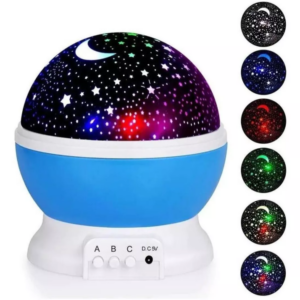 Luminária Projetor Teto Gira 360º Abajur Lindo Star Master